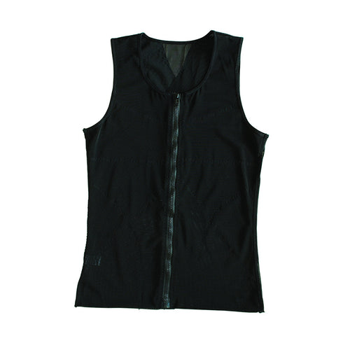 Men's Zipper Body Shaper Abdomen Control Tank